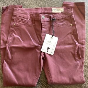 Pistola Maroon Coated Skinny Jeans Women’s 26 NEW